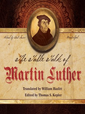 cover image of The Table Talk of Martin Luther